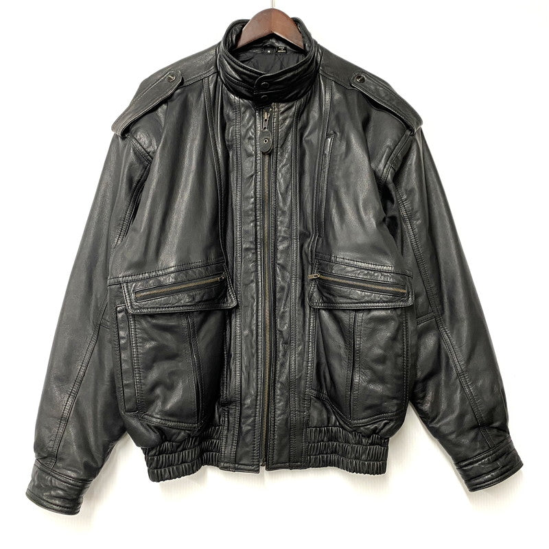 【中古品】【メンズ】 MIRAGE ミラージュ A-2 TYPE LEATHER JACKET レザージャケット アウター 146-260115-as-24-izu サイズ：M カラー：ブラック 万代Net店