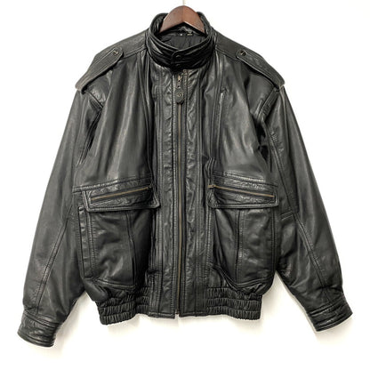 【中古品】【メンズ】 MIRAGE ミラージュ A-2 TYPE LEATHER JACKET レザージャケット アウター 146-260115-as-24-izu サイズ：M カラー：ブラック 万代Net店