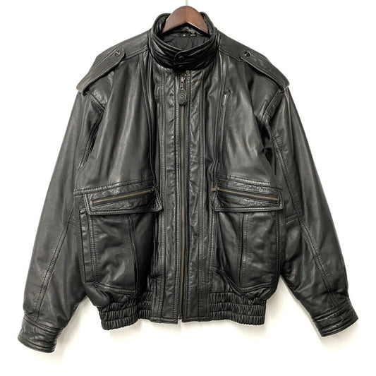【中古品】【メンズ】 MIRAGE ミラージュ A-2 TYPE LEATHER JACKET レザージャケット アウター 146-260115-as-24-izu サイズ：M カラー：ブラック 万代Net店