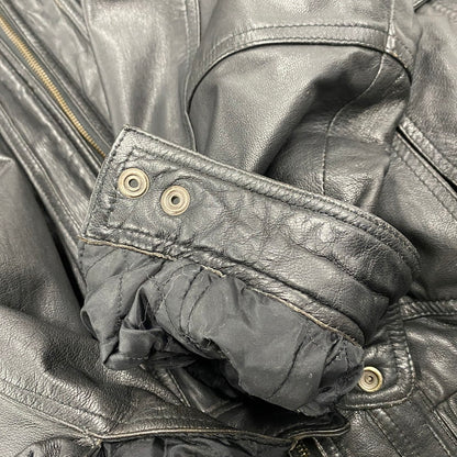 【中古品】【メンズ】 MIRAGE ミラージュ A-2 TYPE LEATHER JACKET レザージャケット アウター 146-260115-as-24-izu サイズ：M カラー：ブラック 万代Net店