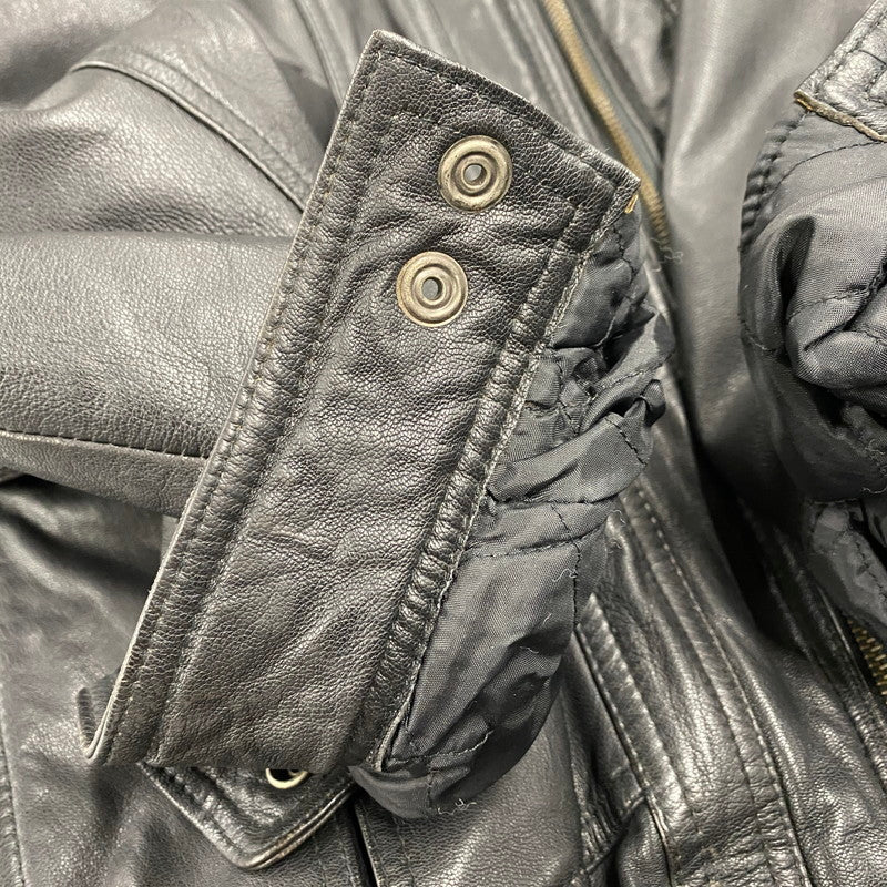 【中古品】【メンズ】 MIRAGE ミラージュ A-2 TYPE LEATHER JACKET レザージャケット アウター 146-260115-as-24-izu サイズ：M カラー：ブラック 万代Net店