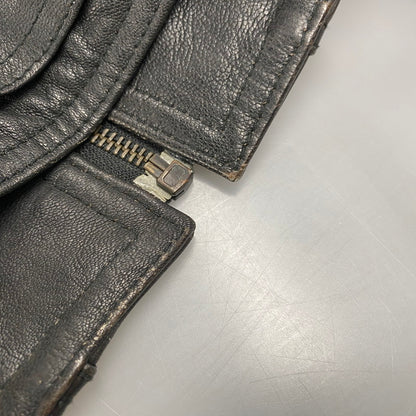 【中古品】【メンズ】 MIRAGE ミラージュ A-2 TYPE LEATHER JACKET レザージャケット アウター 146-260115-as-24-izu サイズ：M カラー：ブラック 万代Net店
