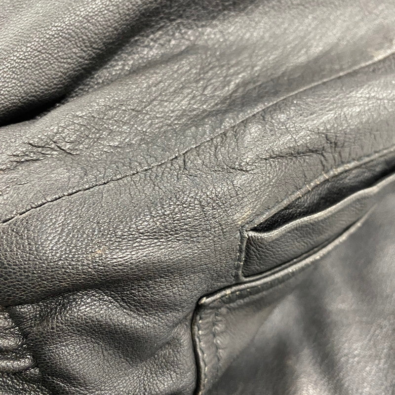 【中古品】【メンズ】 MIRAGE ミラージュ A-2 TYPE LEATHER JACKET レザージャケット アウター 146-260115-as-24-izu サイズ：M カラー：ブラック 万代Net店