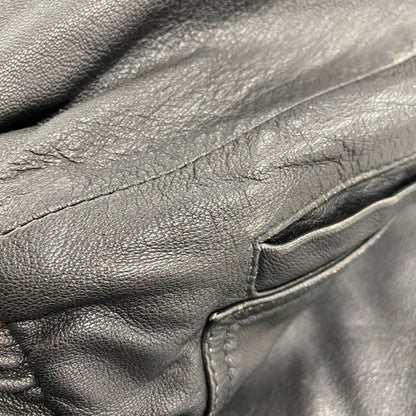 【中古品】【メンズ】 MIRAGE ミラージュ A-2 TYPE LEATHER JACKET レザージャケット アウター 146-260115-as-24-izu サイズ：M カラー：ブラック 万代Net店