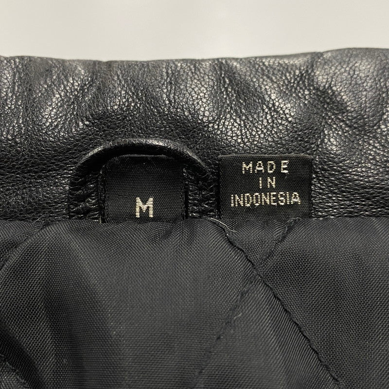 【中古品】【メンズ】 MIRAGE ミラージュ A-2 TYPE LEATHER JACKET レザージャケット アウター 146-260115-as-24-izu サイズ：M カラー：ブラック 万代Net店