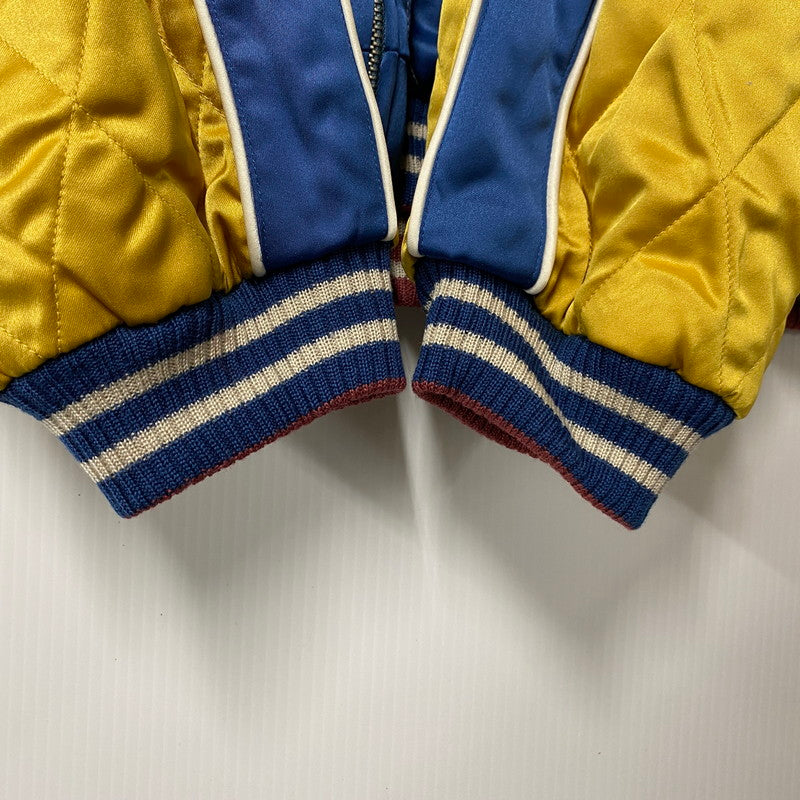 【中古美品】【メンズ】 SAPEUR サプール REVERSIBLE SOUVENIR JACKET A0024-491 リバーシブル スーベニアジャケット スカジャン アウター 142-260115-as-21-izu サイズ：XL カラー：ブルー系×レッド系 万代Net店