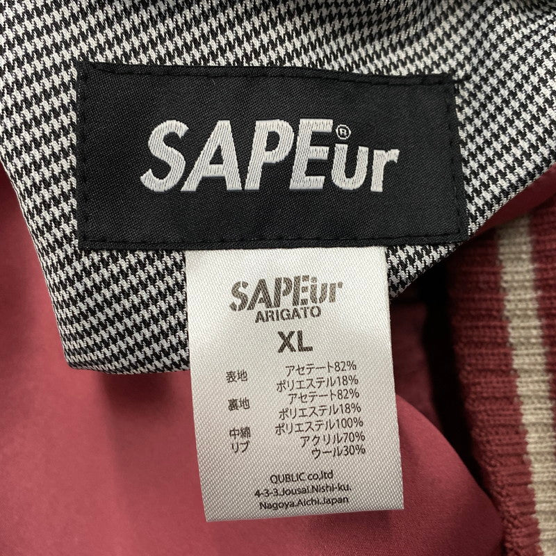 【中古美品】【メンズ】 SAPEUR サプール REVERSIBLE SOUVENIR JACKET A0024-491 リバーシブル スーベニアジャケット スカジャン アウター 142-260115-as-21-izu サイズ：XL カラー：ブルー系×レッド系 万代Net店