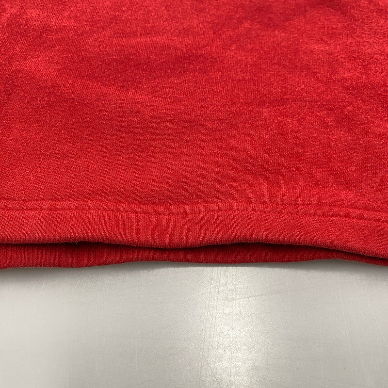 【中古品】【メンズ】 RALPH LAUREN ラルフローレン SWEATSHIRT スウェットシャツ USA製 トレーナー 長袖 トップス 146-260119-as-17-izu サイズ：M/L カラー：レッド 万代Net店