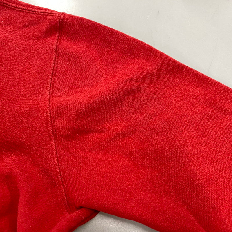【中古品】【メンズ】 RALPH LAUREN ラルフローレン SWEATSHIRT スウェットシャツ USA製 トレーナー 長袖 トップス 146-260119-as-17-izu サイズ：M/L カラー：レッド 万代Net店