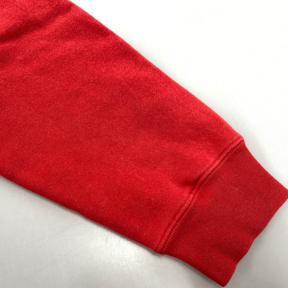【中古品】【メンズ】 RALPH LAUREN ラルフローレン SWEATSHIRT スウェットシャツ USA製 トレーナー 長袖 トップス 146-260119-as-17-izu サイズ：M/L カラー：レッド 万代Net店