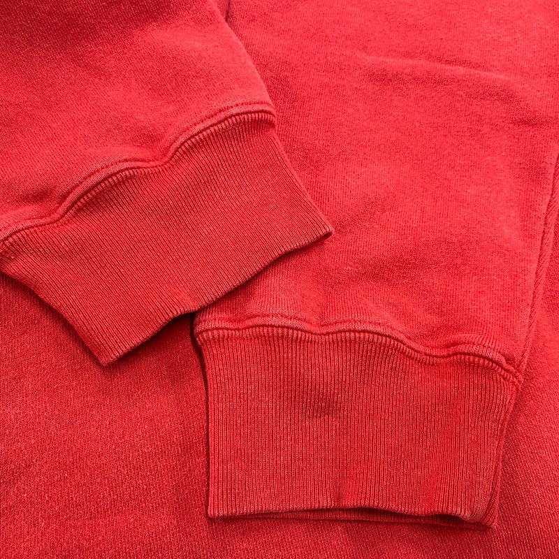【中古品】【メンズ】 RALPH LAUREN ラルフローレン SWEATSHIRT スウェットシャツ USA製 トレーナー 長袖 トップス 146-260119-as-17-izu サイズ：M/L カラー：レッド 万代Net店
