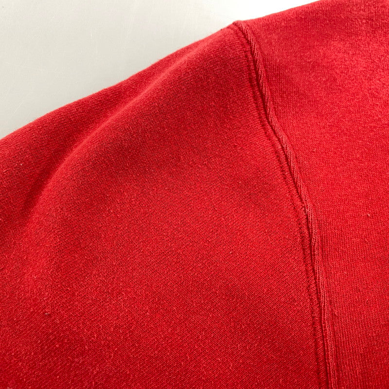 【中古品】【メンズ】 RALPH LAUREN ラルフローレン SWEATSHIRT スウェットシャツ USA製 トレーナー 長袖 トップス 146-260119-as-17-izu サイズ：M/L カラー：レッド 万代Net店