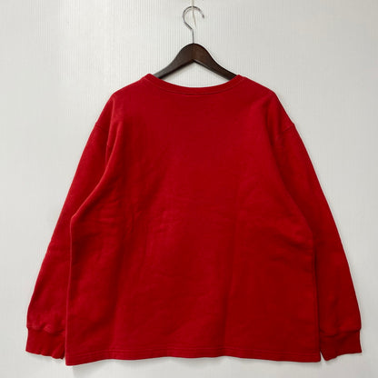 【中古品】【メンズ】 RALPH LAUREN ラルフローレン SWEATSHIRT スウェットシャツ USA製 トレーナー 長袖 トップス 146-260119-as-17-izu サイズ：M/L カラー：レッド 万代Net店