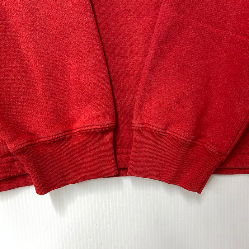 【中古品】【メンズ】 RALPH LAUREN ラルフローレン SWEATSHIRT スウェットシャツ USA製 トレーナー 長袖 トップス 146-260119-as-17-izu サイズ：M/L カラー：レッド 万代Net店