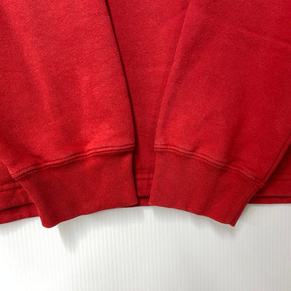 【中古品】【メンズ】 RALPH LAUREN ラルフローレン SWEATSHIRT スウェットシャツ USA製 トレーナー 長袖 トップス 146-260119-as-17-izu サイズ：M/L カラー：レッド 万代Net店