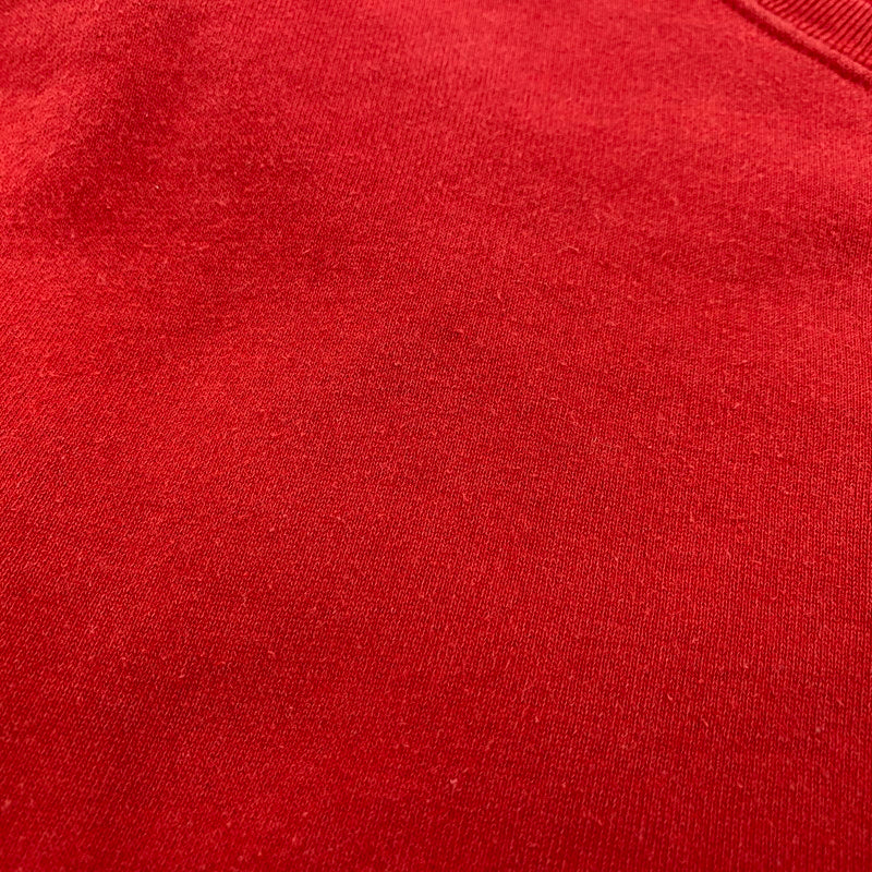【中古品】【メンズ】 RALPH LAUREN ラルフローレン SWEATSHIRT スウェットシャツ USA製 トレーナー 長袖 トップス 146-260119-as-17-izu サイズ：M/L カラー：レッド 万代Net店