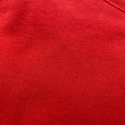 【中古品】【メンズ】 RALPH LAUREN ラルフローレン SWEATSHIRT スウェットシャツ USA製 トレーナー 長袖 トップス 146-260119-as-17-izu サイズ：M/L カラー：レッド 万代Net店