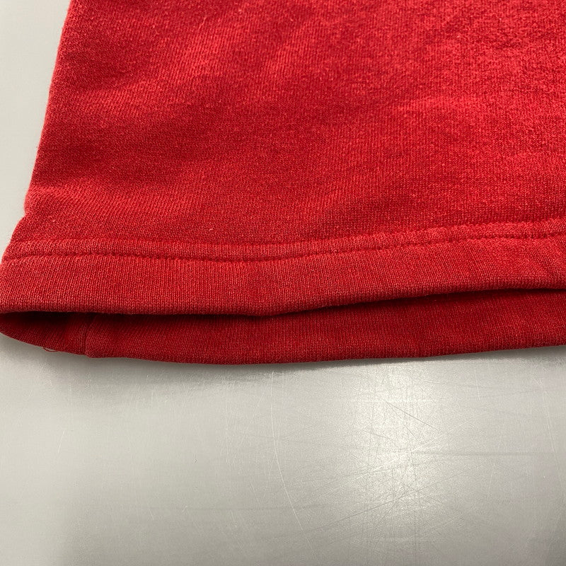 【中古品】【メンズ】 RALPH LAUREN ラルフローレン SWEATSHIRT スウェットシャツ USA製 トレーナー 長袖 トップス 146-260119-as-17-izu サイズ：M/L カラー：レッド 万代Net店