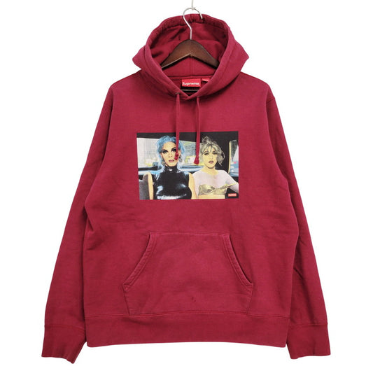 【中古品】【メンズ】 ×NAN GOLDIN ナン ゴールディン MISTY AND JIMMY PAULETTE HOODED SWEATSHIRT フーデッド スウェットシャツ パーカー 149-260118-kh-06-izu サイズ：M カラー：バーガンディー 万代Net店