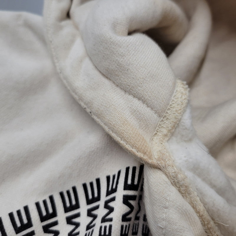 【中古品】【メンズ】 CHENILLE APPLIQUE HOODED SWEATSHIRT シェニール アップリケ フーデッド スウェットシャツ パーカー 長袖 トップス 149-260118-kh-05-izu サイズ：S カラー：ナチュラル 万代Net店