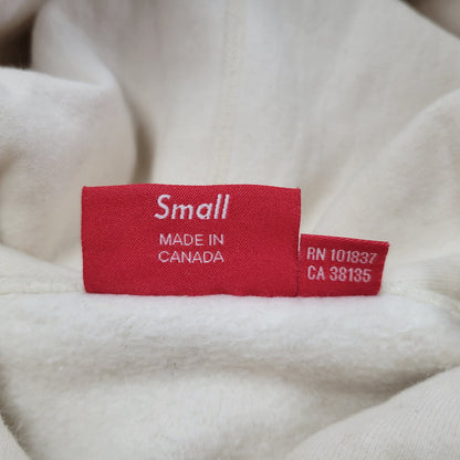 【中古品】【メンズ】 CHENILLE APPLIQUE HOODED SWEATSHIRT シェニール アップリケ フーデッド スウェットシャツ パーカー 長袖 トップス 149-260118-kh-05-izu サイズ：S カラー：ナチュラル 万代Net店