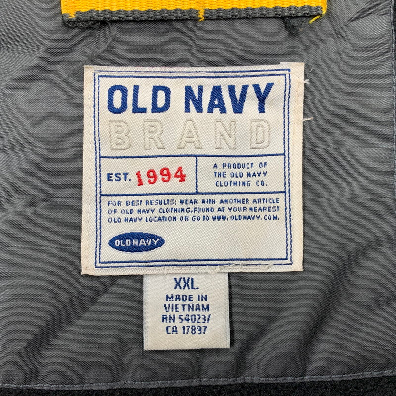 【現状渡し品】【メンズ】 OLD NAVY オールドネイビー FLEECE LINER NYLON JACKET フリース ライナー ナイロンジャケット アウター 146-260119-as-32-izu サイズ：XXL カラー：グレー 万代Net店