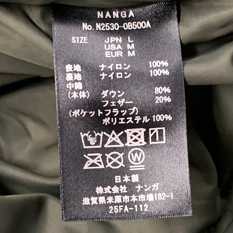 【中古美品】【メンズ】 NANGA ナンガ LIGHT WEIGHT PLAYLAND DOWN JACKET ライト ウェイト プレイランド ダウンジャケット アウター 144-260116-ya-04-izu サイズ：L カラー：BLACK 万代Net店