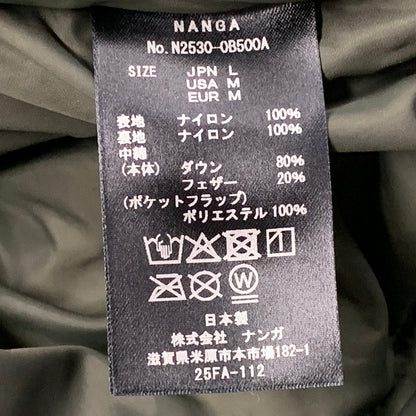 【中古美品】【メンズ】 NANGA ナンガ LIGHT WEIGHT PLAYLAND DOWN JACKET ライト ウェイト プレイランド ダウンジャケット アウター 144-260116-ya-04-izu サイズ：L カラー：BLACK 万代Net店