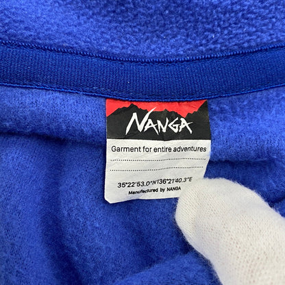 【中古品】【メンズ】 NANGA ナンガ N2530-1P111A AIR WARM FLEECE TOPS エア ウォーム フリース トップス 長袖 144-260116-kh-01-izu サイズ：M カラー：ブルー 万代Net店