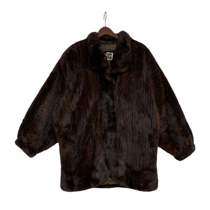 【中古品】【レディース】 SAGA MINK サガ 日本製 DEMIBUFF MINK COAT デミバフ コート アウター 168-260117-cs-08-izu サイズ：F カラー：ブラウン 万代Net店