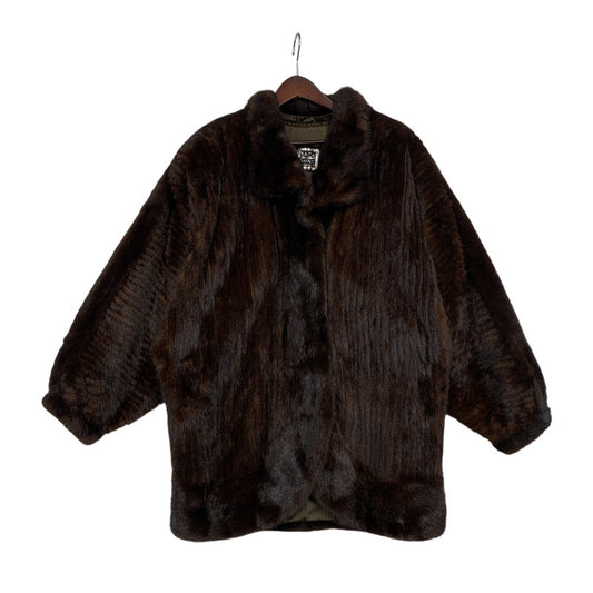 【中古品】【レディース】 SAGA MINK サガ 日本製 DEMIBUFF MINK COAT デミバフ コート アウター 168-260117-cs-08-izu サイズ：F カラー：ブラウン 万代Net店