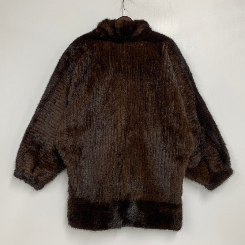 【中古品】【レディース】 SAGA MINK サガ 日本製 DEMIBUFF MINK COAT デミバフ コート アウター 168-260117-cs-08-izu サイズ：F カラー：ブラウン 万代Net店