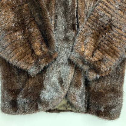 【中古品】【レディース】 SAGA MINK サガ 日本製 DEMIBUFF MINK COAT デミバフ コート アウター 168-260117-cs-08-izu サイズ：F カラー：ブラウン 万代Net店