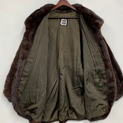 【中古品】【レディース】 SAGA MINK サガ 日本製 DEMIBUFF MINK COAT デミバフ コート アウター 168-260117-cs-08-izu サイズ：F カラー：ブラウン 万代Net店