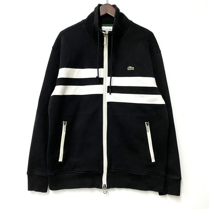 【中古品】【メンズ】 SH4710 アシンメトリー ボーダー ハイネック ジャケット アウター 147-260117-cs-16-izu サイズ：M カラー：ブラック 万代Net店