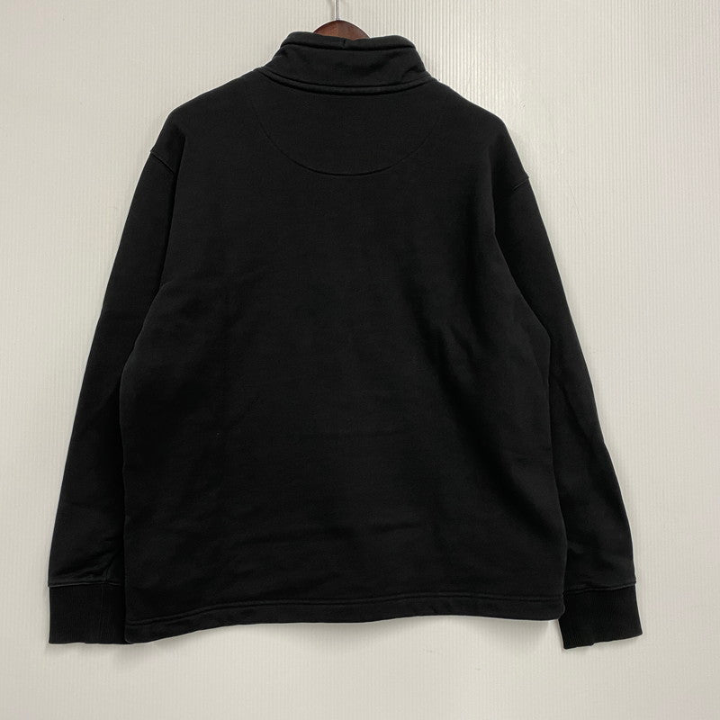 【中古品】【メンズ】 SH6938 スタンド カラーハーフ ジップスウェット トレーナー 長袖 トップス 147-260122-kh-06-izu サイズ：L カラー：ブラック 万代Net店
