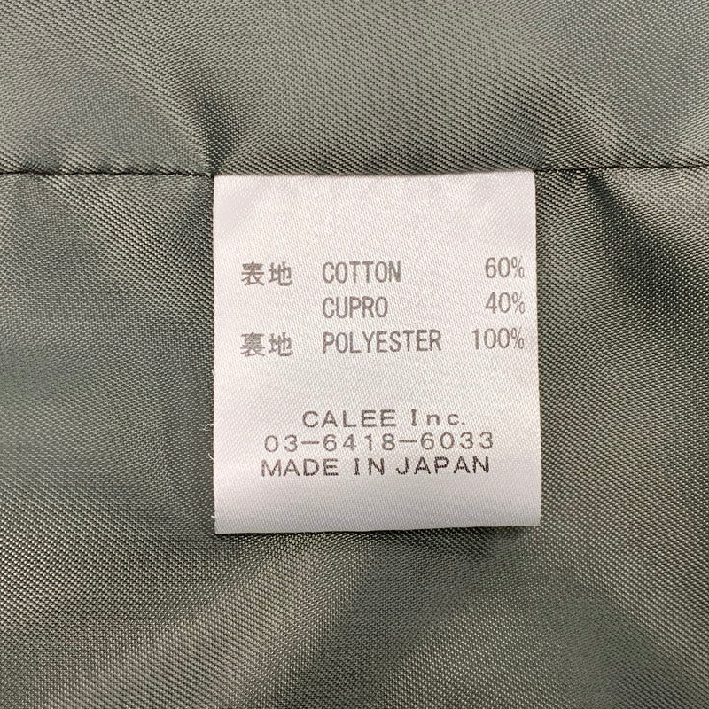 【中古品】【メンズ】 CALEE キャリー 03-6418-6033 EMBROIDERY HARRINGTON TYPE JACKET エンブロイダリー ハリントン タイプ ジャケット アウター 142-260117-cs-09-izu サイズ：L カラー：ブラック 万代Net店