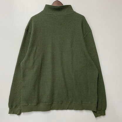 【中古品】【メンズ】 RAD-24AW-CUT005 BIG WAFFLE - HALF ZIP LS SWEATSHIRT ビッグ ワッフル ハーフジップ ロングスリーブ スウェット シャツ トップス 長袖 142-260117-cs-12-izu サイズ：L カラー：グリーン 万代Net店