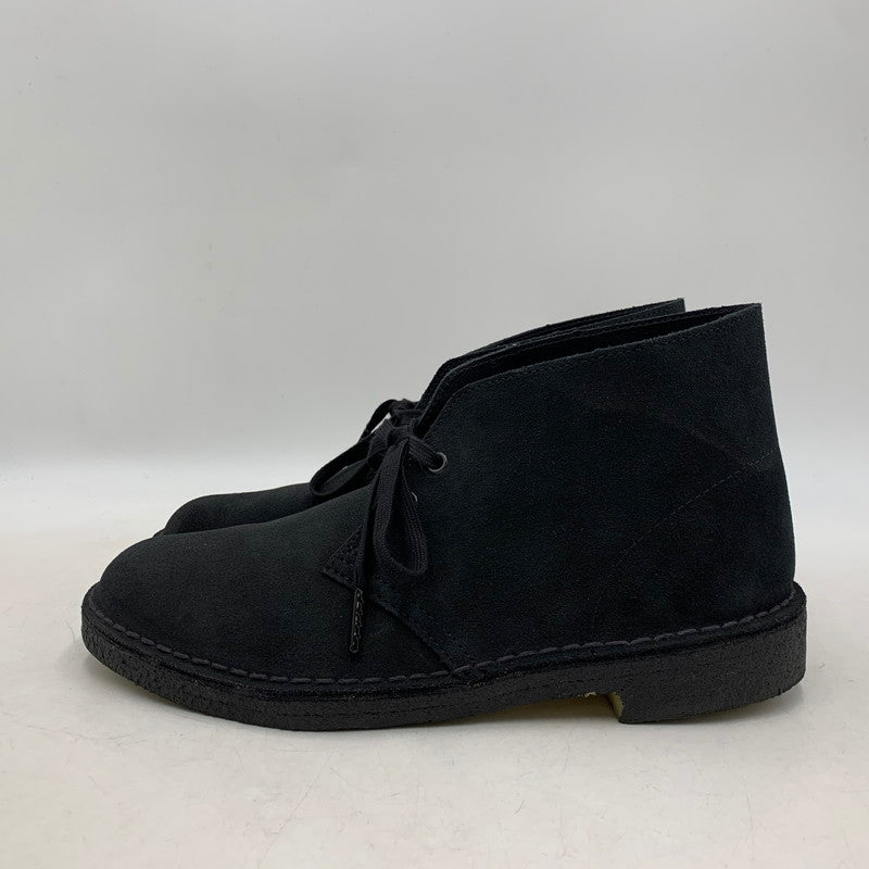 【中古品】【メンズ/レディース】 CLARKS クラークス 261554807070 DESERT BOOT デザート ブーツ シューズ 靴 164-260117-cs-01-izu サイズ：UK7 カラー：ブラック 万代Net店