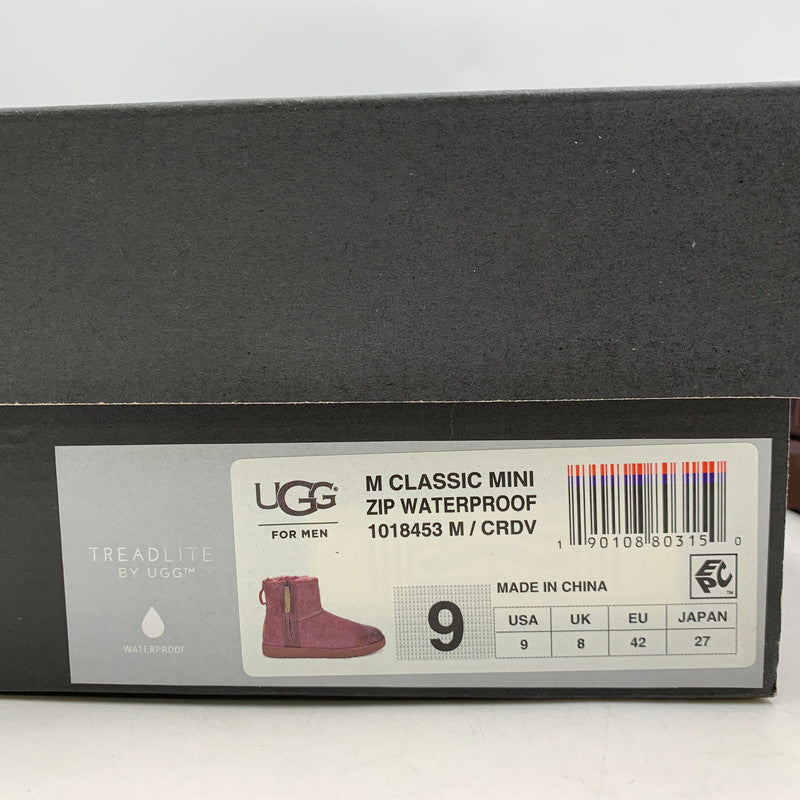 【中古品】【メンズ】 1018453 CLASSIC MINI ZIP WATERPROOF クラシック ミニ ジップ ウォータープルーフ ブーツ シューズ 靴 165-260117-cs-03-izu サイズ：27cm カラー：ワインレッド 万代Net店