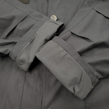 【中古品】【メンズ】 CAMBIO カンビオ OVERSIZED TYPEWRITER MILITARY STAND COLLAR JACKET PF-241-003 オーバーサイズ タイプライター ミリタリースタンドカラージャケット 147-260123-as-16-izu サイズ：L カラー：ブラック 万代Net店
