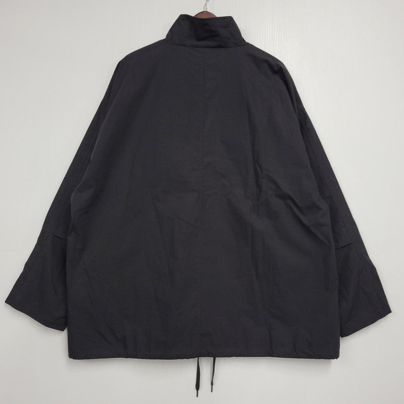【中古品】【メンズ】 CAMBIO カンビオ OVERSIZED TYPEWRITER MILITARY STAND COLLAR JACKET PF-241-003 オーバーサイズ タイプライター ミリタリースタンドカラージャケット 147-260123-as-16-izu サイズ：L カラー：ブラック 万代Net店
