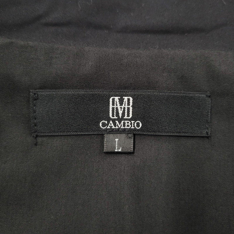 【中古品】【メンズ】 CAMBIO カンビオ OVERSIZED TYPEWRITER MILITARY STAND COLLAR JACKET PF-241-003 オーバーサイズ タイプライター ミリタリースタンドカラージャケット 147-260123-as-16-izu サイズ：L カラー：ブラック 万代Net店