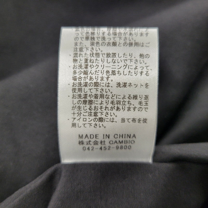 【中古品】【メンズ】 CAMBIO カンビオ OVERSIZED TYPEWRITER MILITARY STAND COLLAR JACKET PF-241-003 オーバーサイズ タイプライター ミリタリースタンドカラージャケット 147-260123-as-16-izu サイズ：L カラー：ブラック 万代Net店