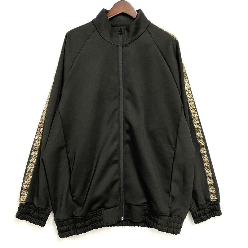 【中古品】【メンズ】 CAMBIO カンビオ CARDBOARD KNIT SIDE LINE TRACK JACKET カードボード ニット サイド ライン トラック ジャケット アウター 長袖 147-260122-kh-12-izu サイズ：L カラー：ブラック 万代Net店