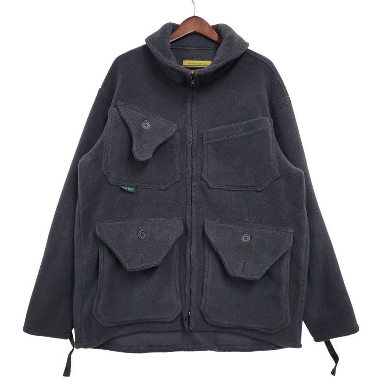 【中古品】【メンズ】 DAY ONE CAMOUFLAGE デイワンカモフラージュ FLEECE HUNTING JACKET フリースハンティングジャケット USA製 アウター 144-260118-as-21-izu サイズ：L カラー：ブラック 万代Net店