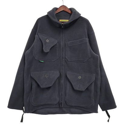 【中古品】【メンズ】 DAY ONE CAMOUFLAGE デイワンカモフラージュ FLEECE HUNTING JACKET フリースハンティングジャケット USA製 アウター 144-260118-as-21-izu サイズ：L カラー：ブラック 万代Net店