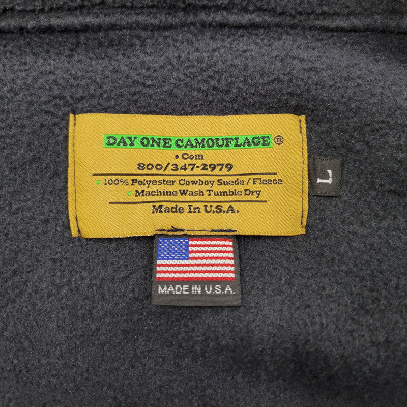 【中古品】【メンズ】 DAY ONE CAMOUFLAGE デイワンカモフラージュ FLEECE HUNTING JACKET フリースハンティングジャケット USA製 アウター 144-260118-as-21-izu サイズ：L カラー：ブラック 万代Net店