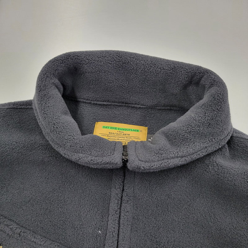 【中古品】【メンズ】 DAY ONE CAMOUFLAGE デイワンカモフラージュ FLEECE HUNTING JACKET フリースハンティングジャケット USA製 アウター 144-260118-as-21-izu サイズ：L カラー：ブラック 万代Net店