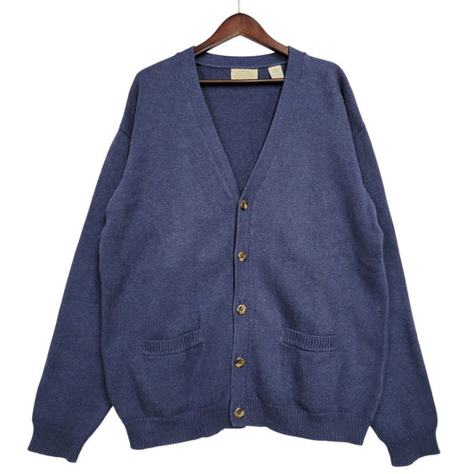 【中古品】【メンズ】 ST.JOHN'S BAY セントジョンズベイ CARDIGAN カーディガン 146-260123-as-21-izu サイズ：L カラー：ネイビー系 万代Net店